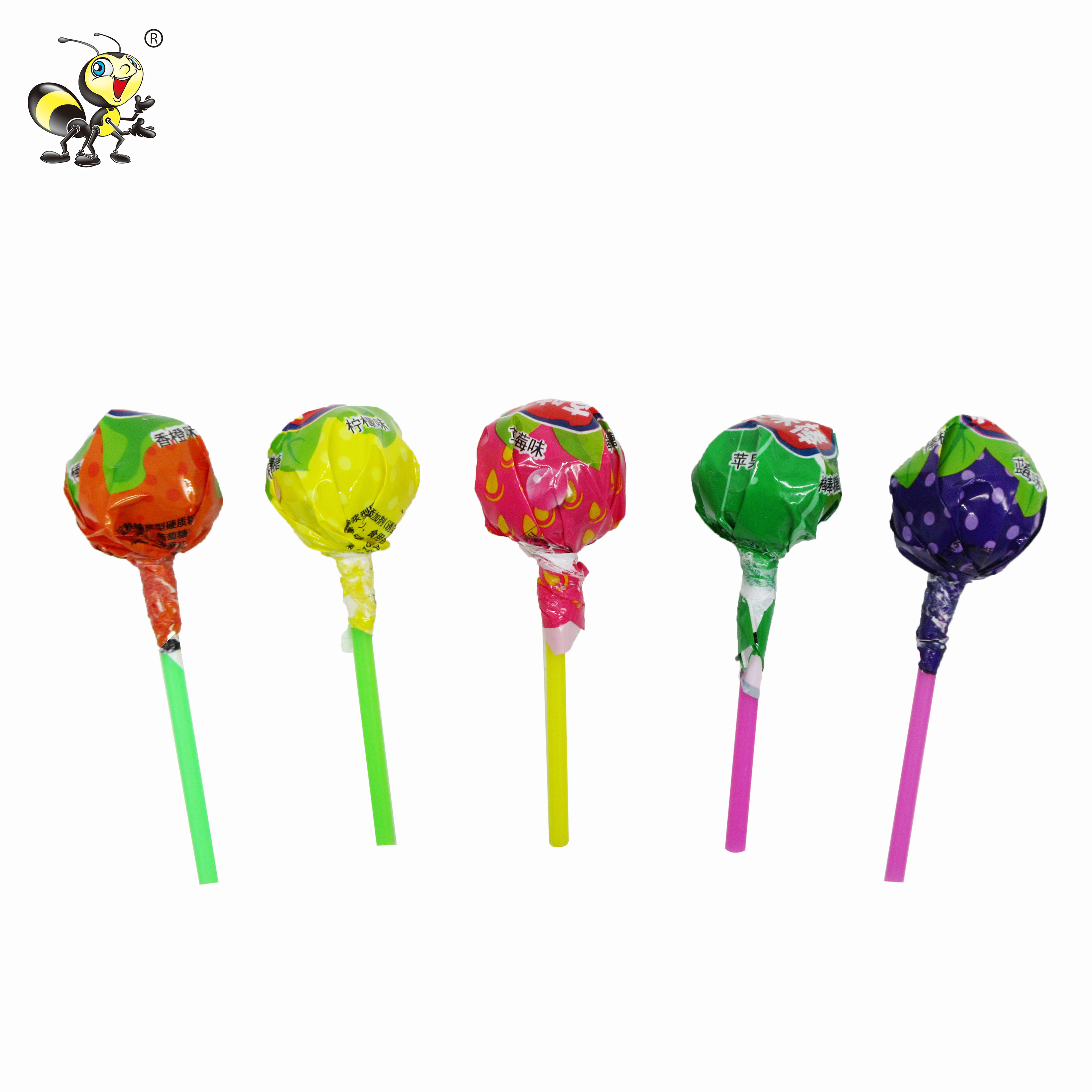 Hot Sale Wholesale Assorted Fruity pin pop Lollipop big bom lollipops candy