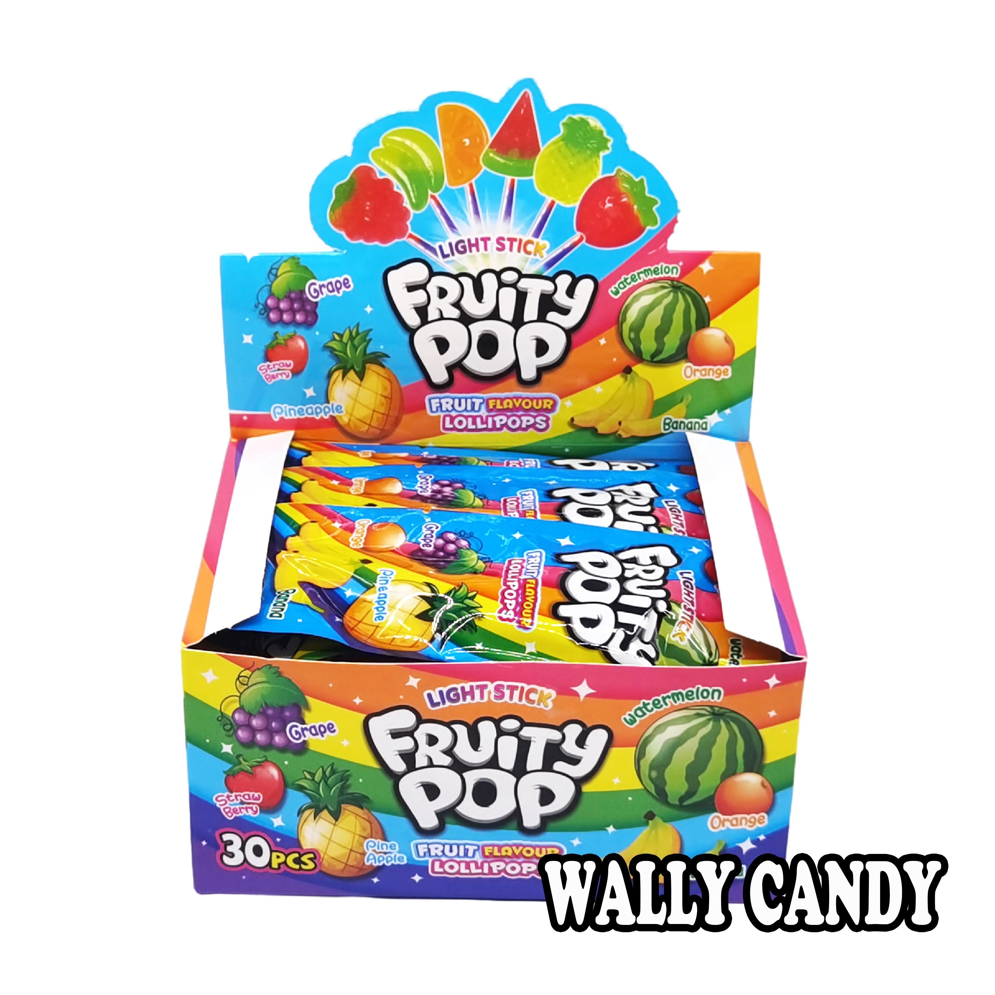 halal fruit shape glow stick lollipop candy wholesale imported sweets hard fruit pop lollipops