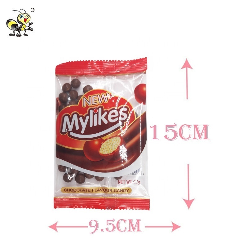 wholesale custom round chocolate ball halal milk compound sweets and chocolates candy