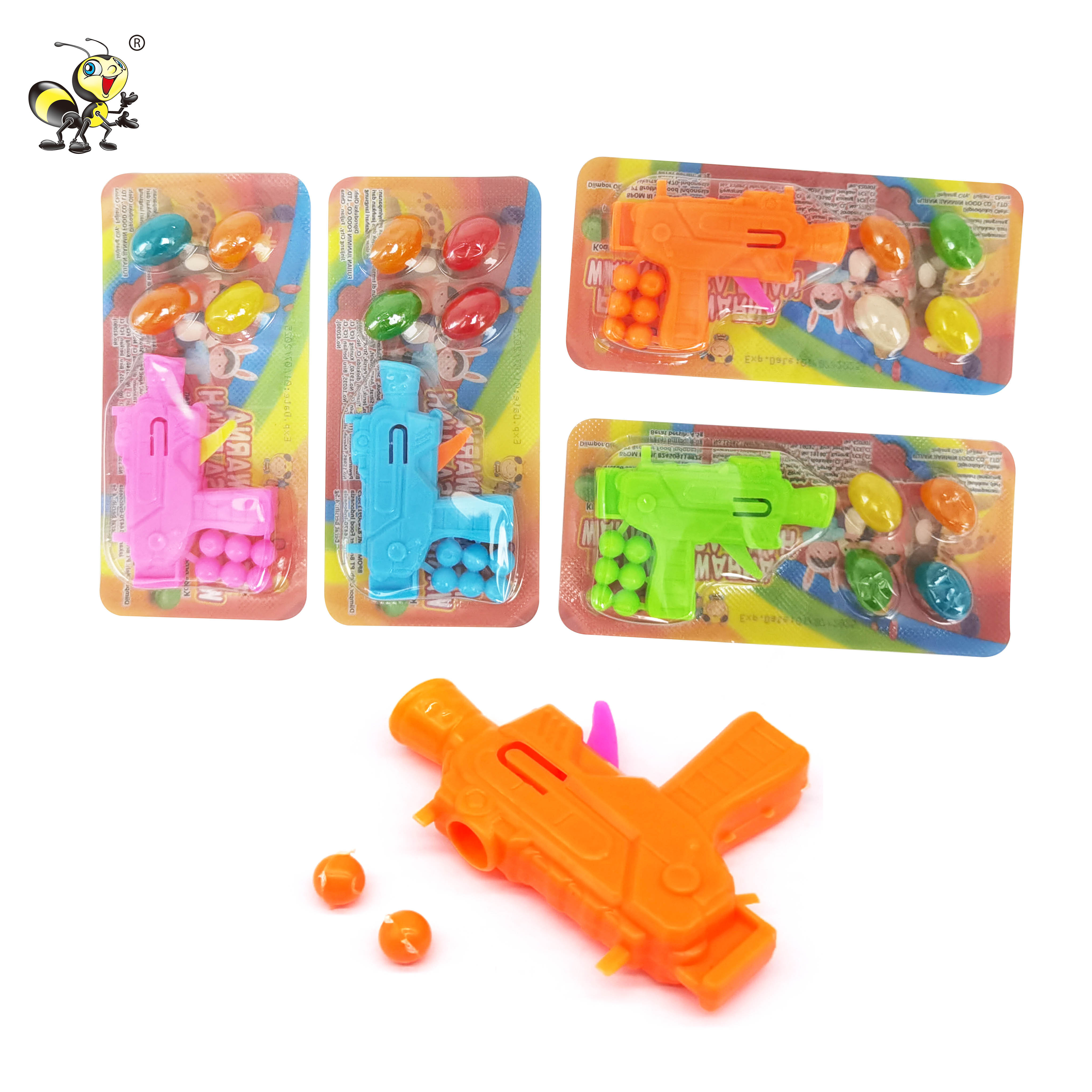 china wholesale shooting gun with candy kids toys jelly bean