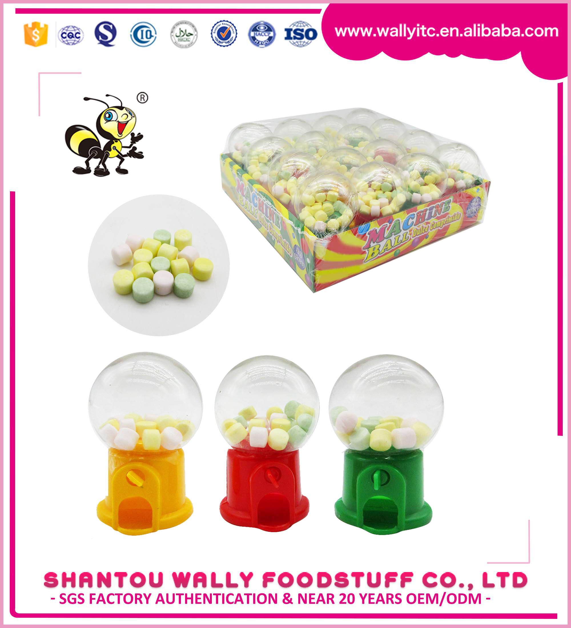 Mini Vending Machine Candy Toys sweet kids Plastic Candy Dispenser toy candies