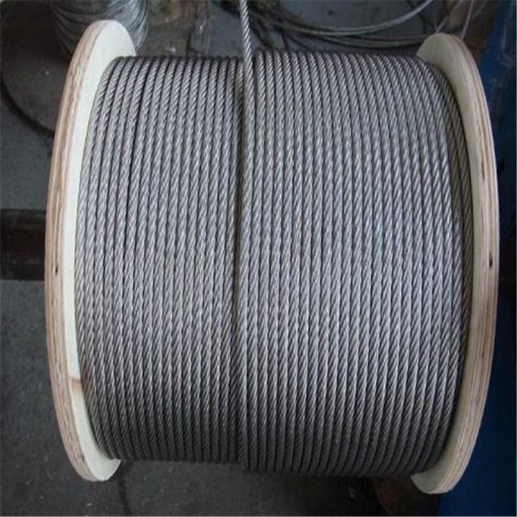 AISI 304 316 321 306 410 7X19 Diameter 2.0 to 56mm Stainless Steel Wire Rope for General Industry Engineering Use