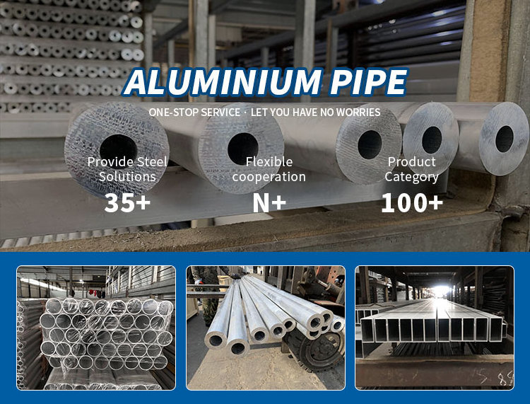 ASTM Aluminium Square/Rectangular/Hexagonal Tubes Factory Price 6061 T6 7075 T5 Aluminum Round Pipe