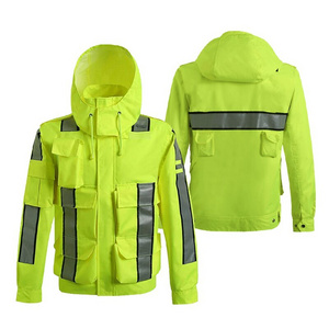 High Quality Reflective Clothing Raincoat Safety Work wear Jackets Custom Made High Visibility Safety Jacket