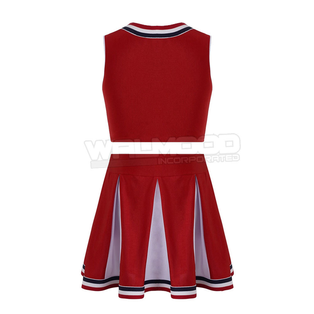 New Design High Quality Cheerleading Uniform Dress Top Quality New Women Black And Red Color Cheer Leading Uniform