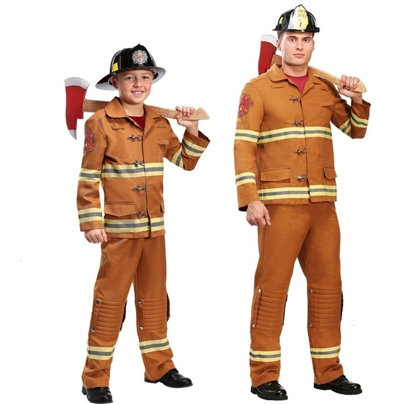 Good design safety workwear cotton Fire suit flame-retardant workwear Fire Fighting Suit Protection Fireman Coat and Pants