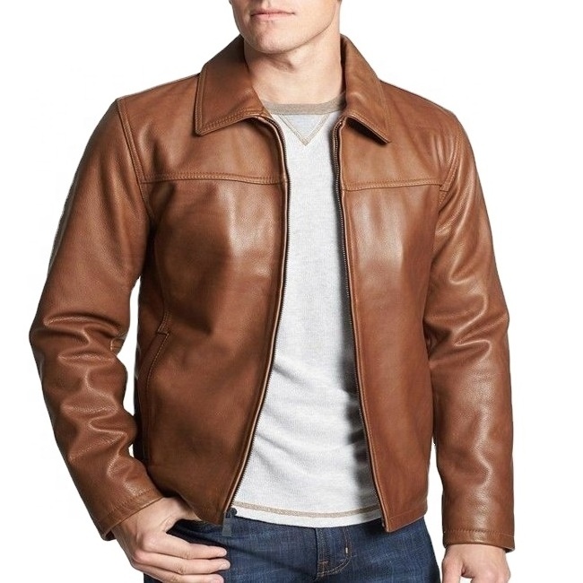 2023 Fashion Red Jacket Men 's PU Leather Jacket Personality Jacket Large Size Fashion Men' S Clothing