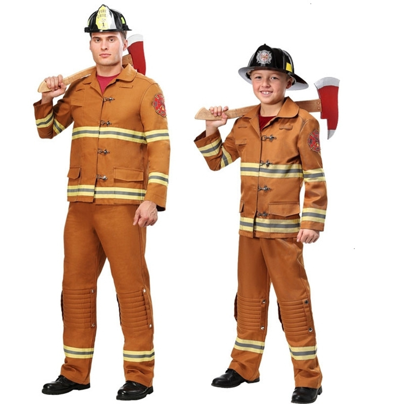 Good design safety workwear cotton Fire suit flame-retardant workwear Fire Fighting Suit Protection Fireman Coat and Pants