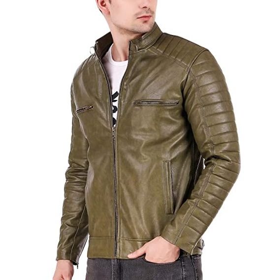 2023 Fashion Red Jacket Men 's PU Leather Jacket Personality Jacket Large Size Fashion Men' S Clothing