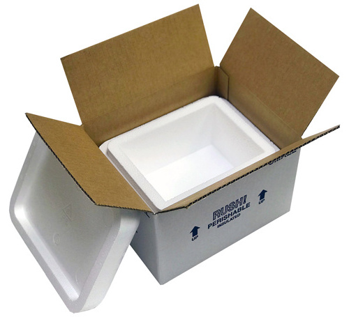 Professional factory frozen seafood wax boxes folding cardboard paper fish carton box with low price