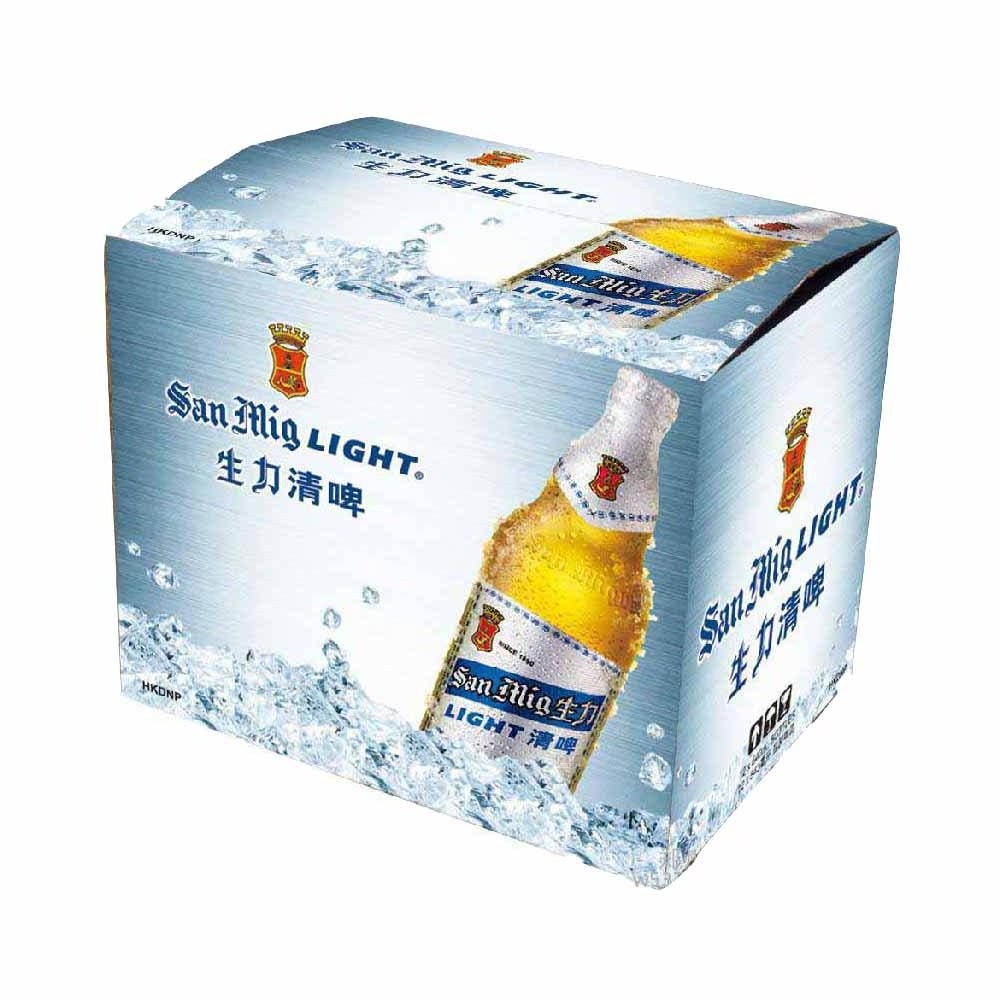 12 Bottles beer packaging corrugated  cardboard carton box