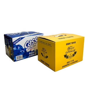 luxury subscription wine Soda Beer VODKA gift box mailer shipping corrugated folding paper boxes prime branded packing