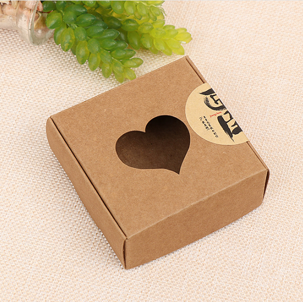 New Hollow Design Kraft Paper Jewelry Box Luxury Custom Logo Kraft Paper Plane Gift Jewelry Packaging Box