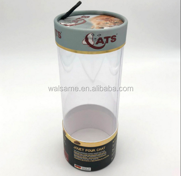 Plastic round tube packaging for gifts /PVC clear tube gift boxes /round tube packaging for gifts