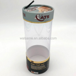 Plastic round tube packaging for gifts /PVC clear tube gift boxes /round tube packaging for gifts