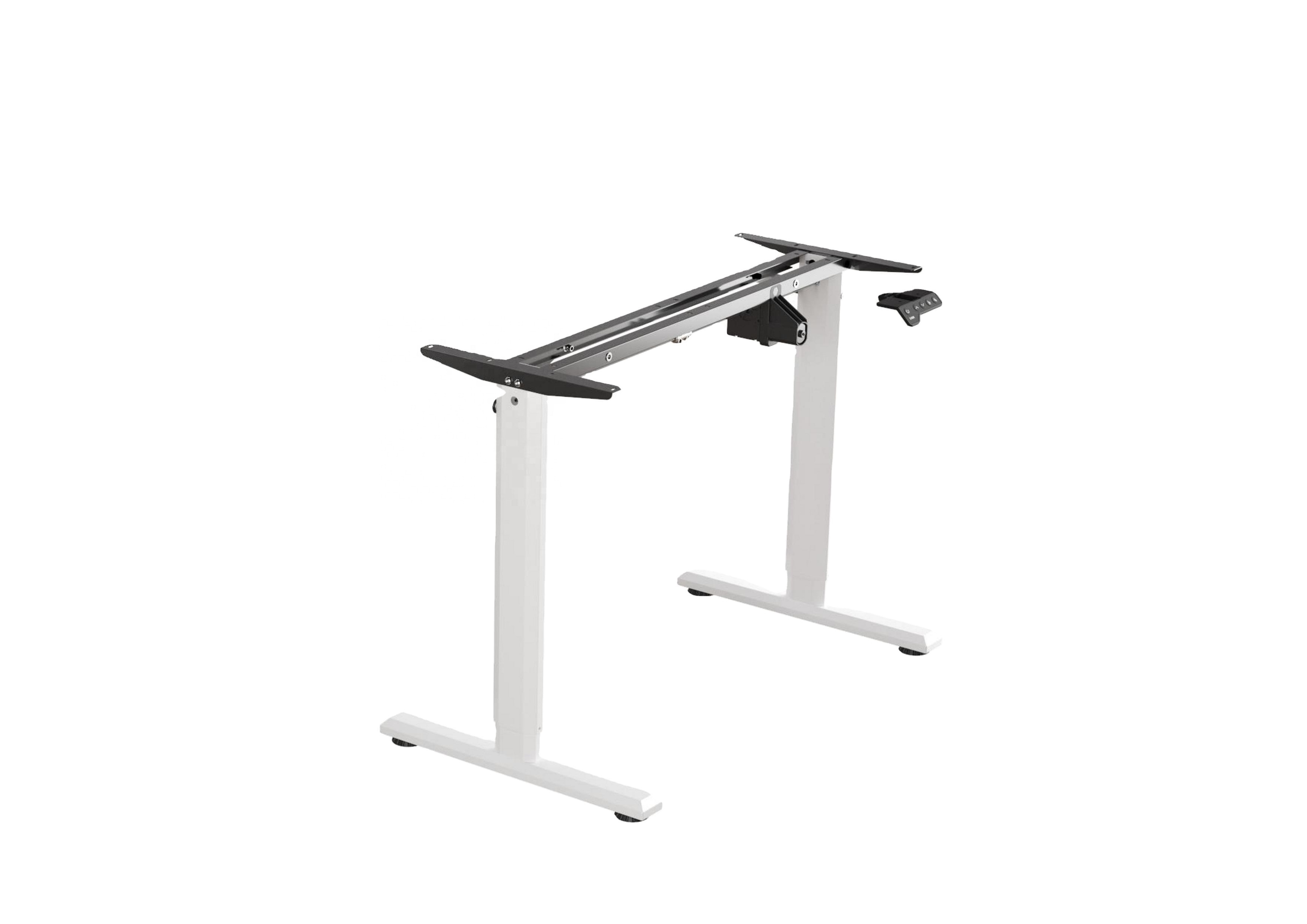 Intelligent Motorized Electric Sit Stand Up Lift Table Frame Up And Down Single motor Double Column Adjustable Desk