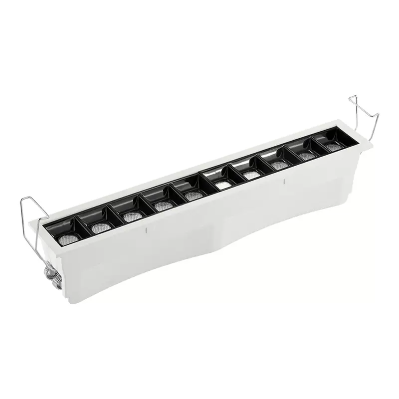 white black frame 2W 4W 10W 20W 30W trim downlight linear recessed led grille lights  laser blade led light spot lighting