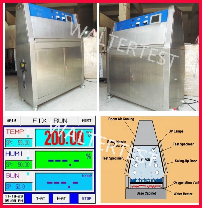 Chinese Top Brand WALTER Fluorescent UV lamp test machine/ Ultraviolet Light Tester