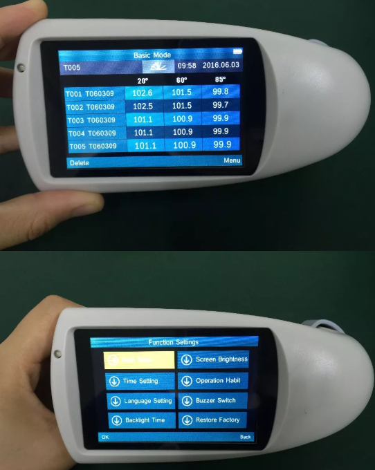 Paper Packaging Printing Industry Gloss Meter 20 60 85 Three Angle Glossmeter