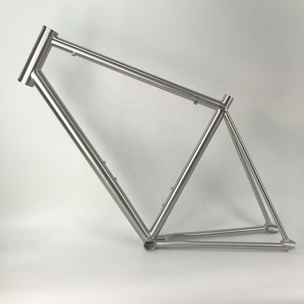 Waltly 700C Road titanium frame with rim brake single speed bike frame