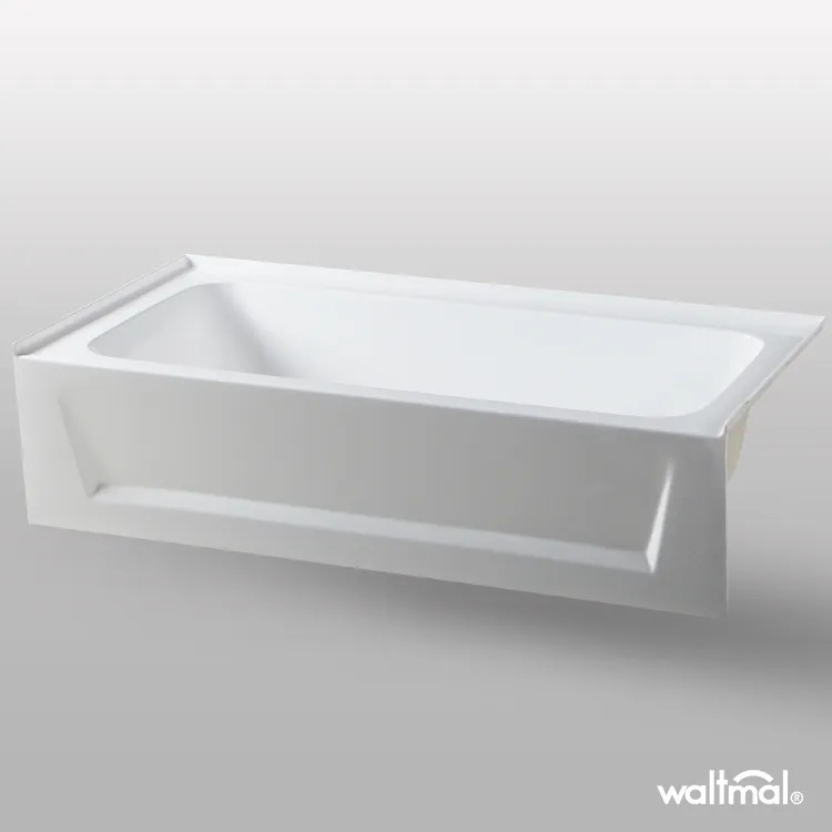 1.2-1.7m Bathroom bath tub Luxury Lightweight  2 Skirted hydro massage corner whirlpool Acrylic Freestanding bathtub