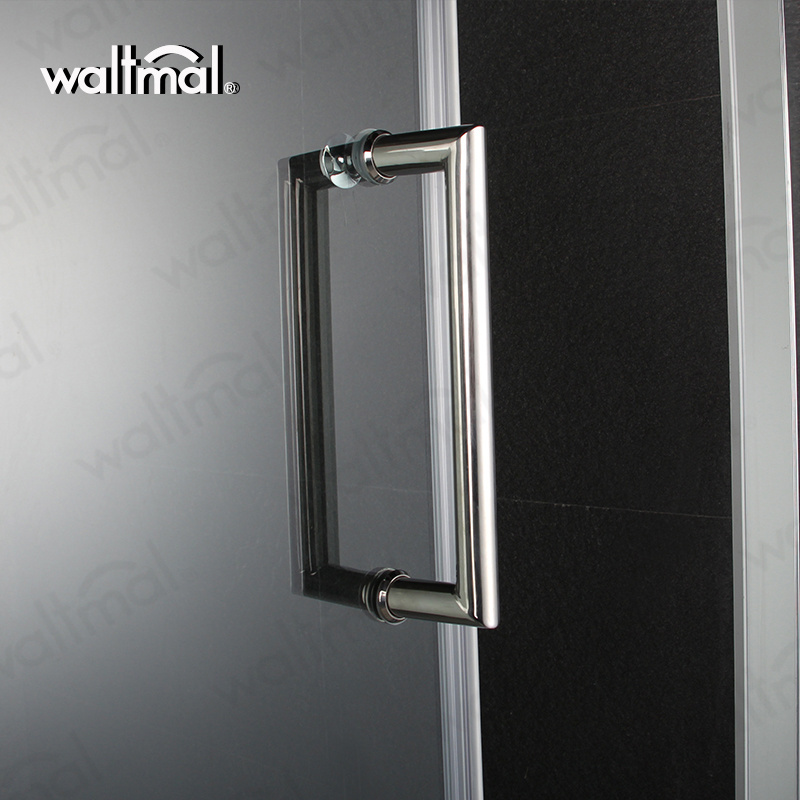 Waltmal Aluminium Alloy Frame Material Simple Glass framelles bypass shower doors