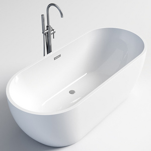 1.2-1.7m Bathroom bath tub Luxury Lightweight  2 Skirted hydro massage corner whirlpool Acrylic Freestanding bathtub