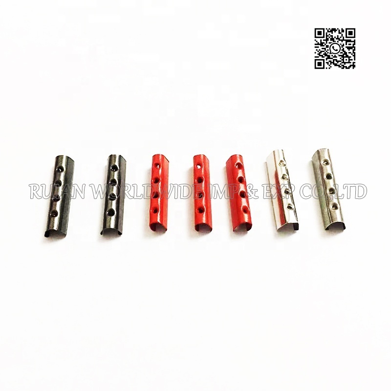 Custom Tube-shaped Cylinder Bullet Draw Cord Shoe Laces Brass Aluminum Metal Aglet Tip End