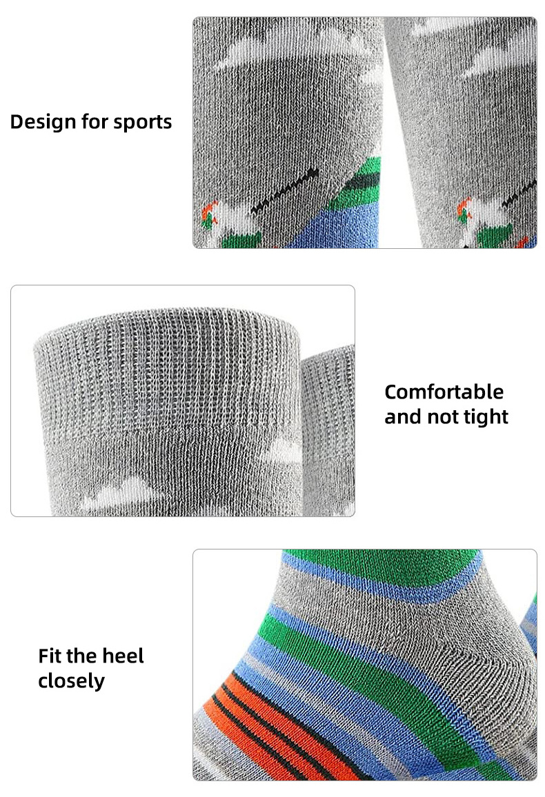 Custom Winter Cold Weather Ski Mountaineering Walking Terry Bottom Thick Outdoor Sport Wool Ski Men Hiking Cushion Socks