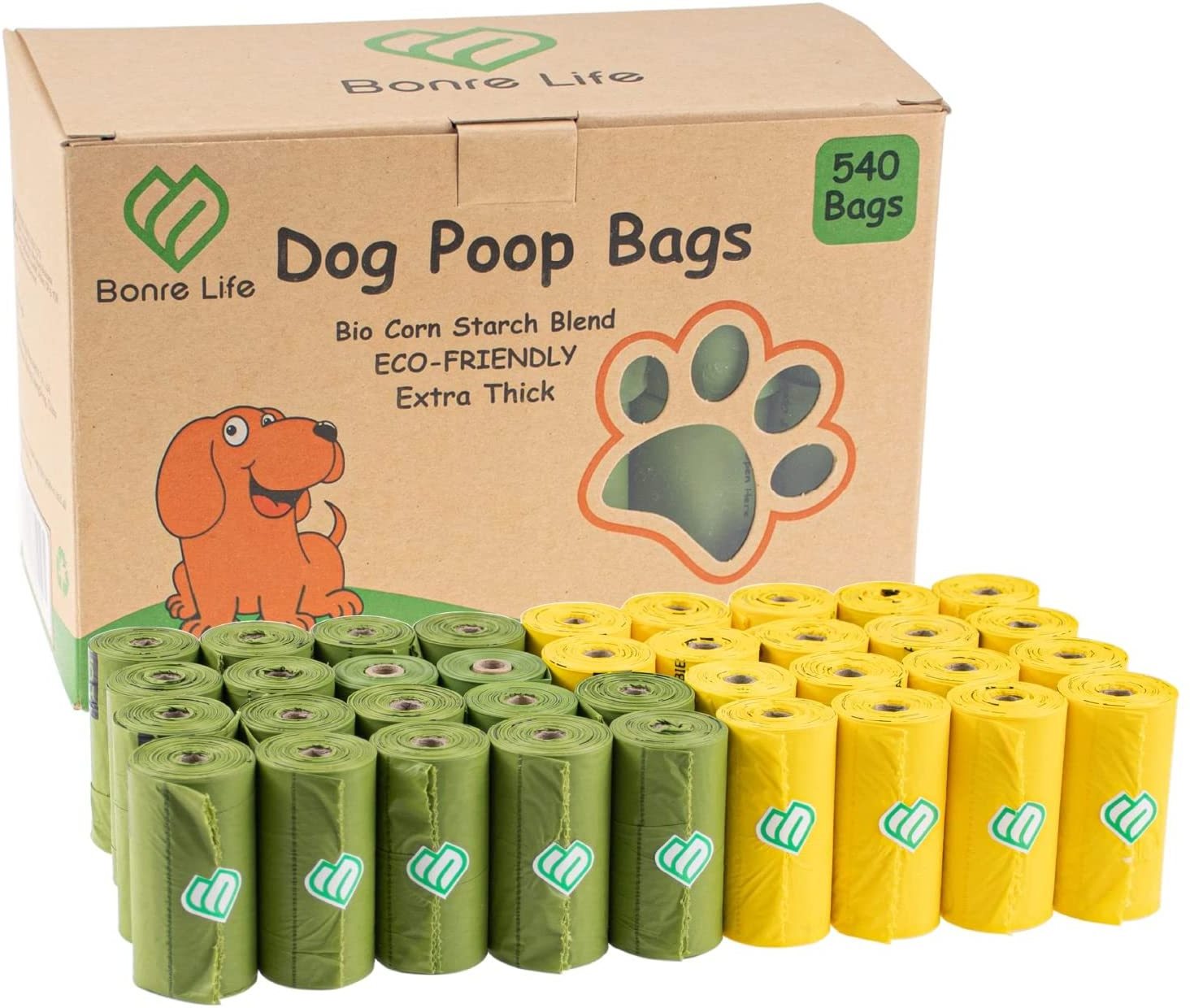 Hot Sell EN13432 Biodegradable Dog Poop Bags Disposable Pet Waste Bags