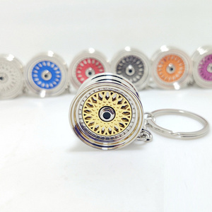 Car Parts Tyre Wheel Hub Keychain