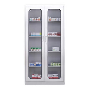 Customized Stainless Steel Cabinet Medical Storage Cabinet With Glass Door