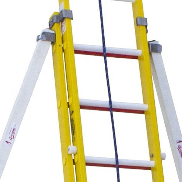 High Quality Customized with Supporting Pole Fiberglass Extension Ladder fiberglass ladder