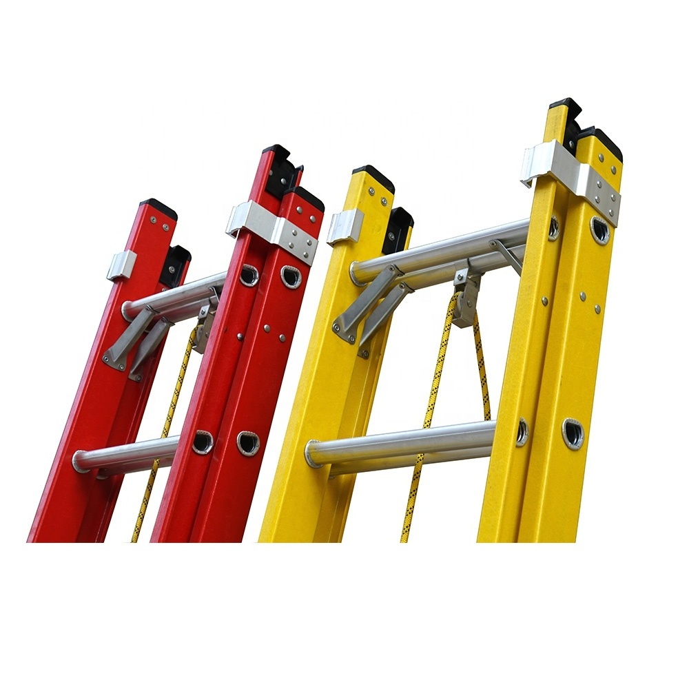 Chinese Supplier Professional High Quality Competitive Price Compact Fiberglass Extension Ladder