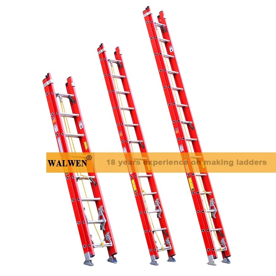 EN131 16 20 24 28 32 36 40 Steps FRP Extension Folding Insulated Fiberglass Ladder