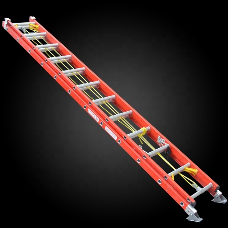 2*20 steps 12m Safety Industrial FRP Extension Ladder