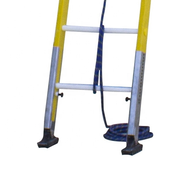 High Quality Customized with Supporting Pole Fiberglass Extension Ladder fiberglass ladder