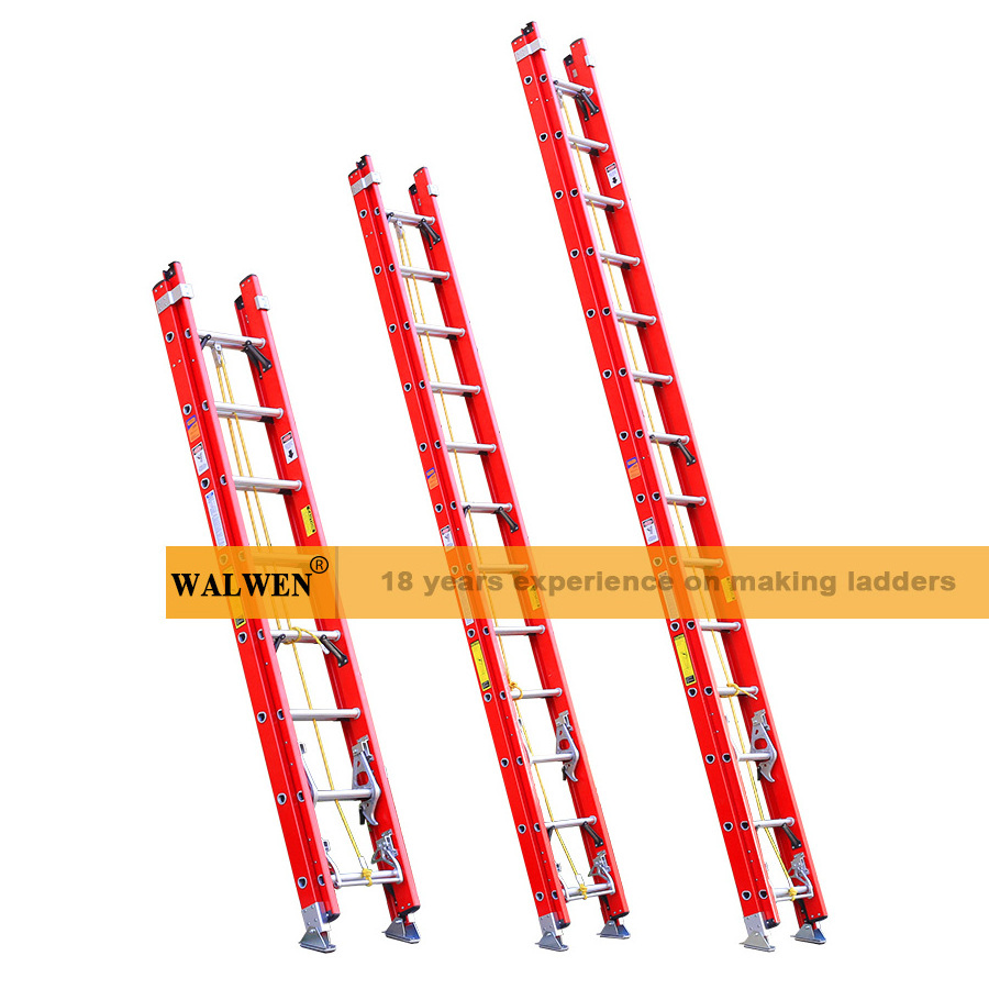 High Quality Good Price Fiberglass Fire Escape Ladder combination Extension Step telescopic Ladders