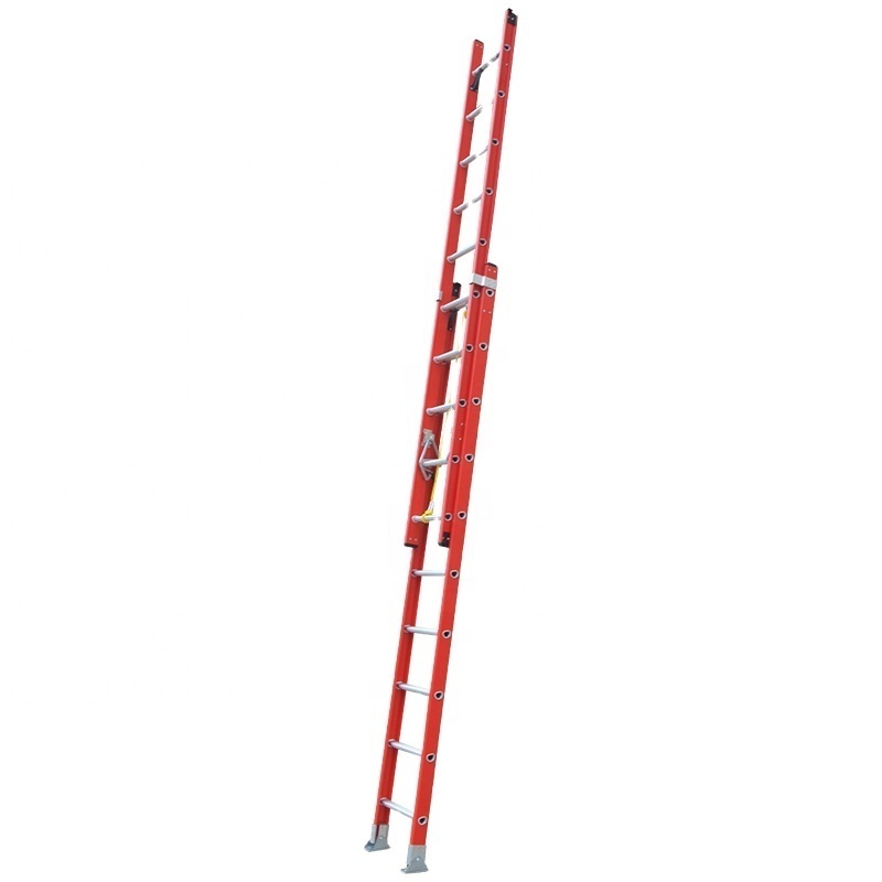 2*20 steps 12m Safety Industrial FRP Extension Ladder