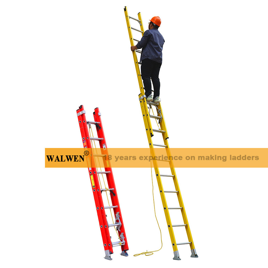 High Quality Good Price Fiberglass Fire Escape Ladder combination Extension Step telescopic Ladders