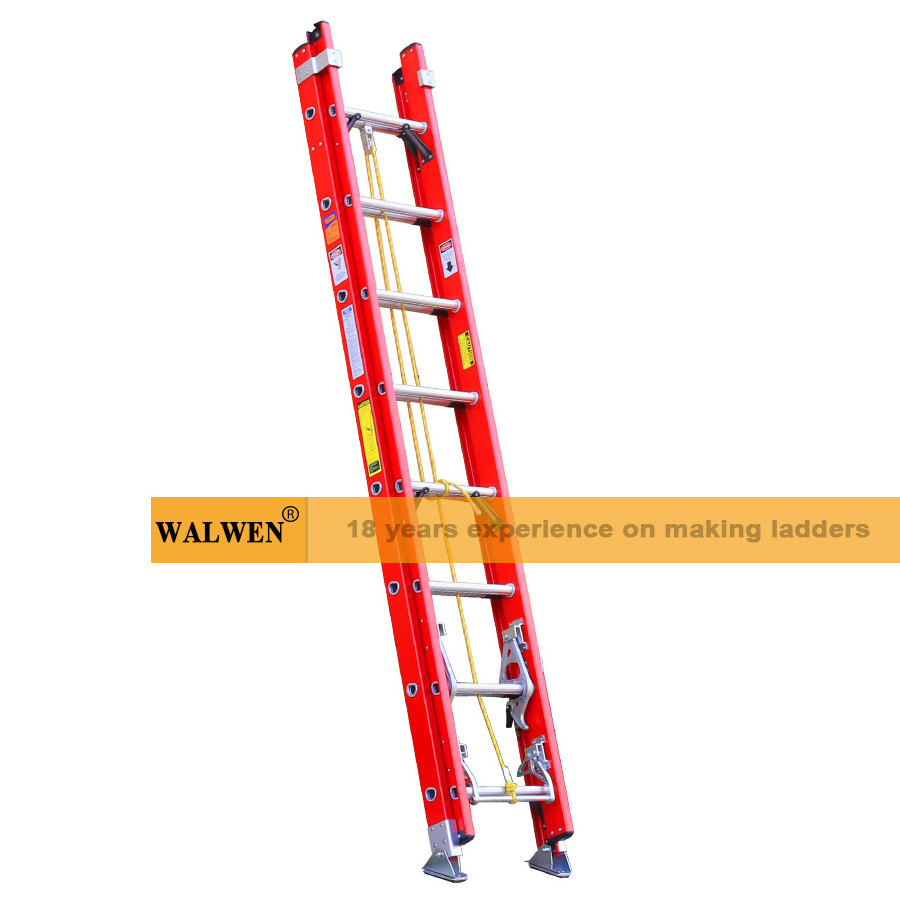 EN131 16 20 24 28 32 36 40 Steps FRP Extension Folding Insulated Fiberglass Ladder