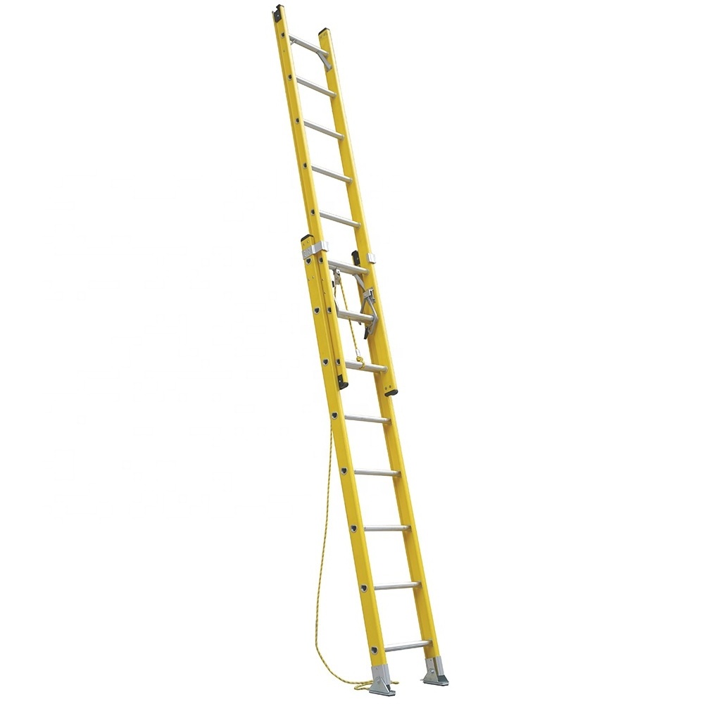 Chinese Supplier Professional High Quality Competitive Price Compact Fiberglass Extension Ladder