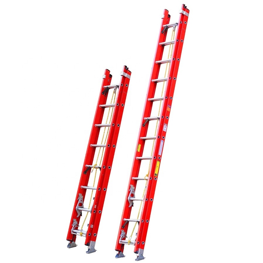 Top Quality Fashion Simple Style  red color full insulation electric attic step extension ladder