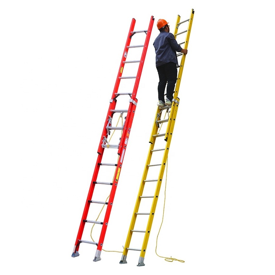 4.8m 6m 7.2m 8.4m 9.6m 10.8m 12m Fiberglass Extension step Ladder