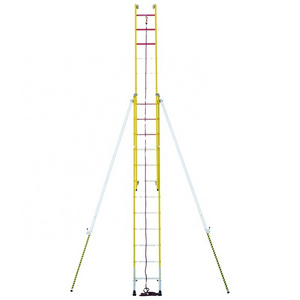 High Quality Customized with Supporting Pole Fiberglass Extension Ladder fiberglass ladder