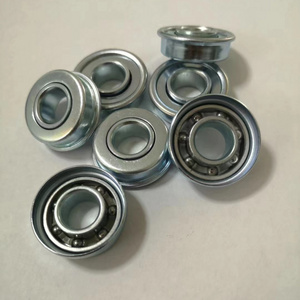 Pressed steel flange stamped bearings CB2035 used for lawn mowers, casters, wheels, handcart wheels`