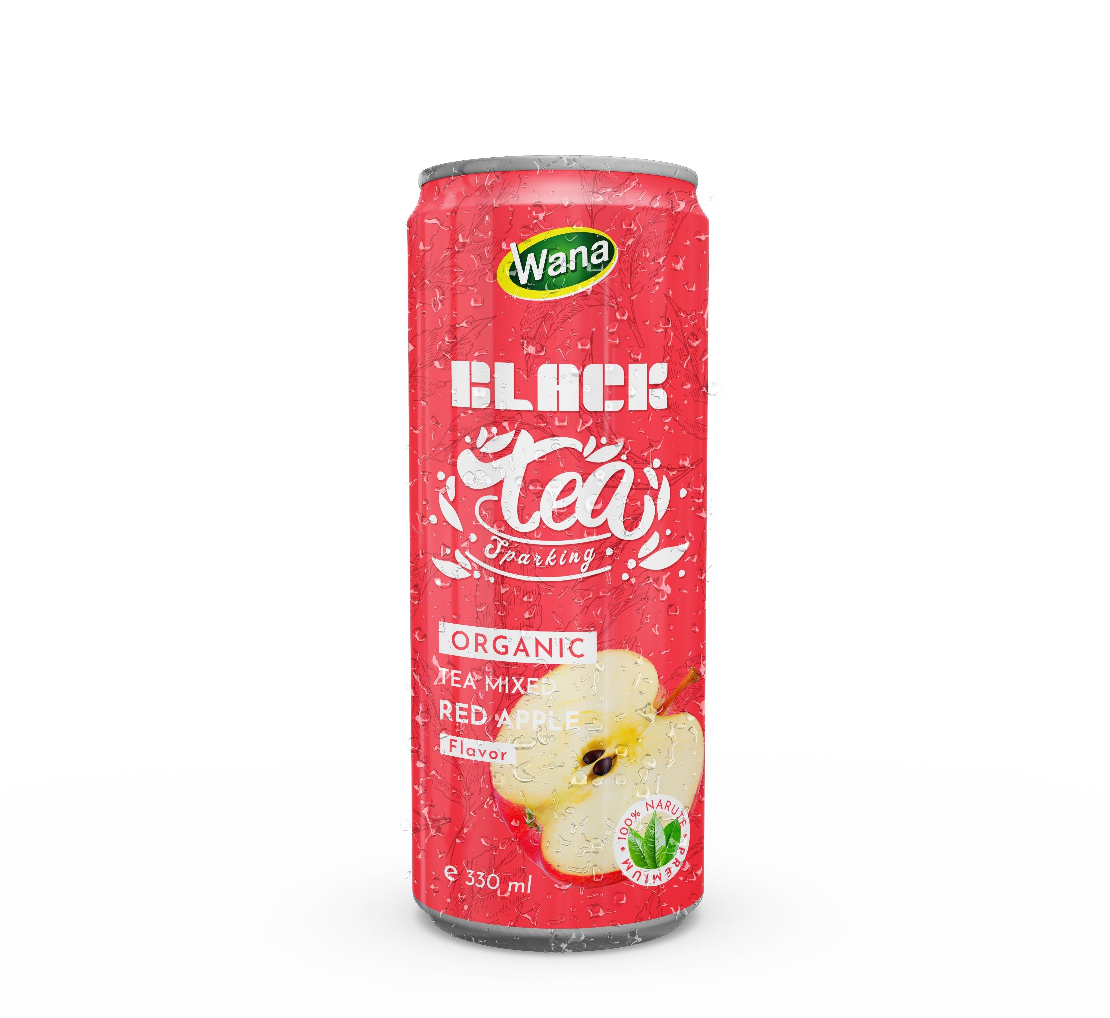 330ml Canned Sparkling Black Tea Drink with Passionfruit Juice - OEM Beverage