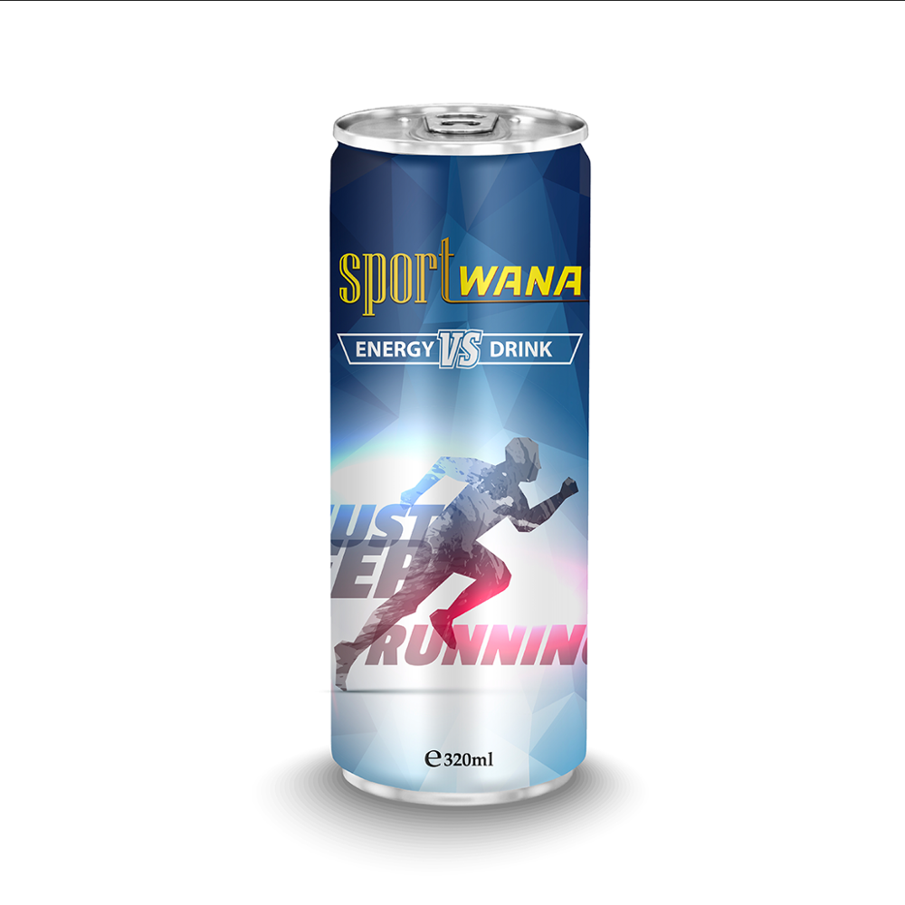 Bulk Sport WANA Energy Drink in 320ml Can - OEM/Private Label