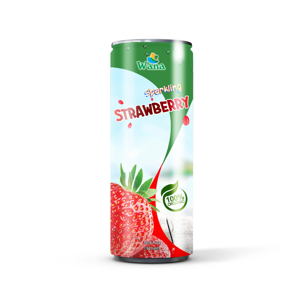 New Sample of Sparkling Strawberry Juice Drink in 320ml Can