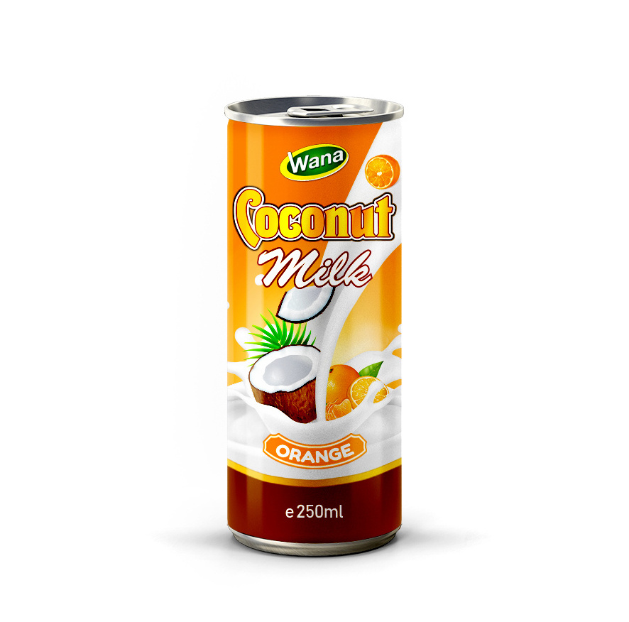 OEM Special Coconut Milk Drink with Strawberry Juice in 250ml Aluminium Can